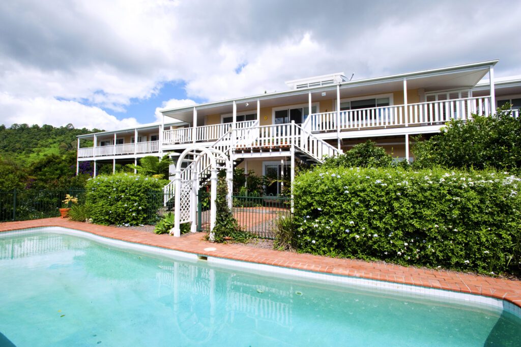 Our property some history - the pool area as it used to be